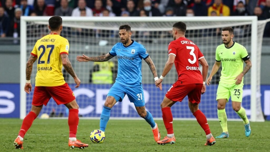 Serie A 2025/2026 top scorers football match action.