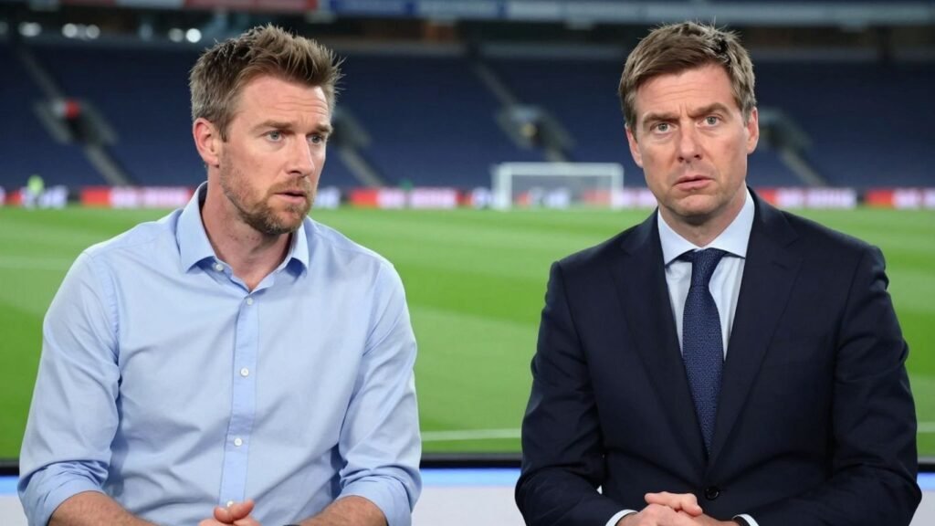 Neville and Carragher discuss manager's competence on TV.